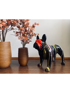 Estatueta / Figura Bulldog Francês 75X90 cm